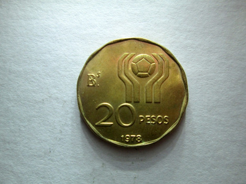 Moneda Argentina 20 Pesos 1978 Mundial Futbol Boedo Capital