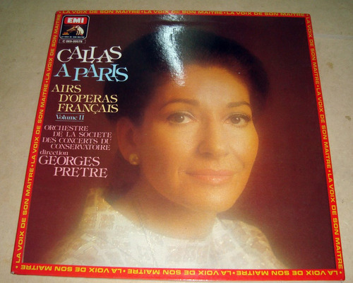 Maria Callas A Paris Lp Frances