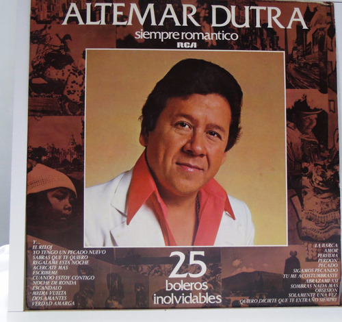 Lp Altemar Dutra - Sempre Romantico - 25 Boleros Inolvidable