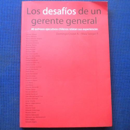 Los Desafios De Un Gerente General, Domingo Cruzat, Maia See