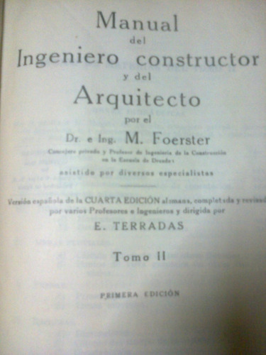 Manual Del Ingeniero Y Del Arquitecto Tomo Ii