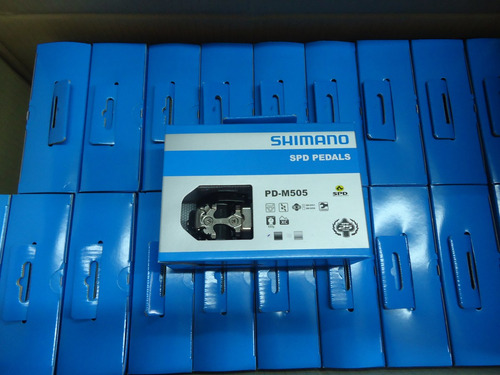 Pedales Bicicleta Mtb Shimano Pd-m505 + Calas - Racer B