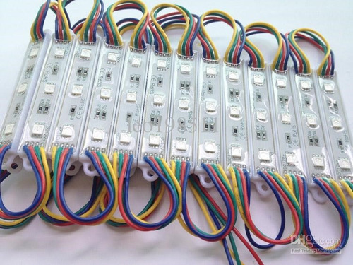 20 Modulos Led Smd Rgb Multicolor 5050 + Control Y Fuente