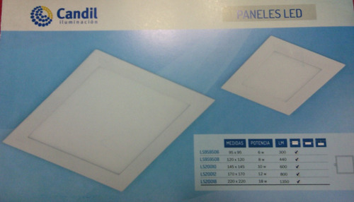 Imagen 3 de 10 de Pack 10 Panel Led 18w Cuadrado Spot Luz Neutra/fria Candil