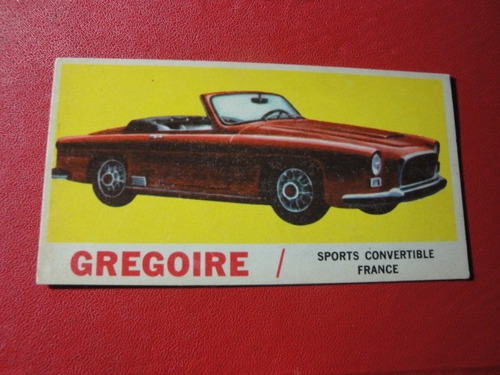 Figuritas Divertidas Autos Sport Gregoire Convertible Nº58