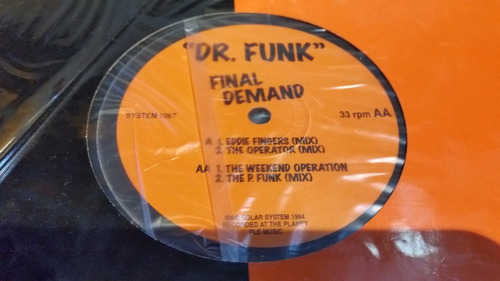 Final Demand Dr Funk Vinilo Maxi Uk 1994