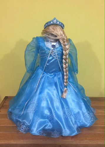 Vestido, Disfraz Paquete Princesas Rapunzel, Valiente, Elsa