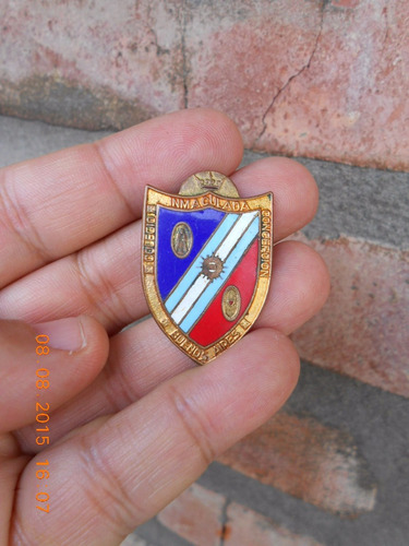 Lucheto Hermoso Pin Prendedor Esmaltado Con Bandera Nacional