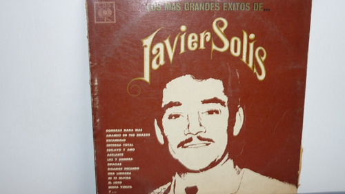 Lp Vinilo Javier Solis - Los Mas Grandes Exitos De