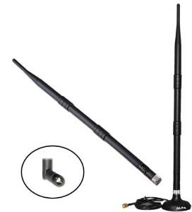 Alfa 9dbi Wifi Booster Sma Omnidireccional De Alta Ganancia
