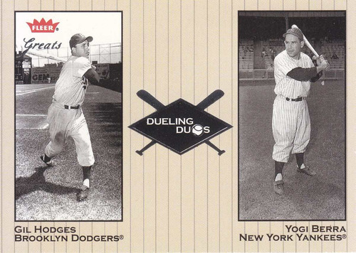 2002 Greats Dueling Duos Gil Hodges Yogi Berra