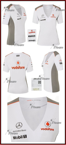 Blusa Mclaren Mercedes F1 Team Genuina Playera De Dama