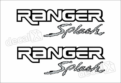 Adesivos Emblemas Laterais Caçamba Ranger Splash Ford Imp97