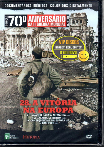 Dvd Coleção 70 ª Aniversário Da Segunda Guerra Vol 28 Novo!