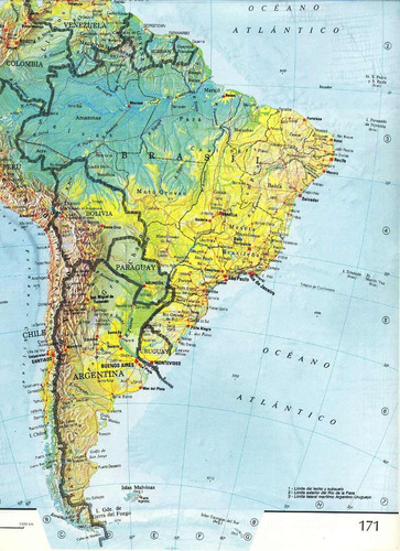 Hojas Laminas Atlas Geografico El Mercurio