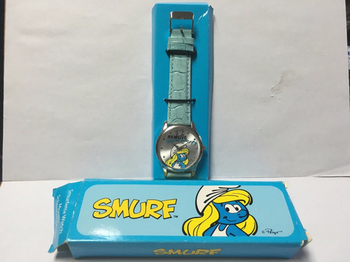 Reloj De Pulso Pitufina Pitufos Edición Especial 50 Aniversa