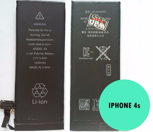 Bateria iPhone 4s Nueva / Garantia