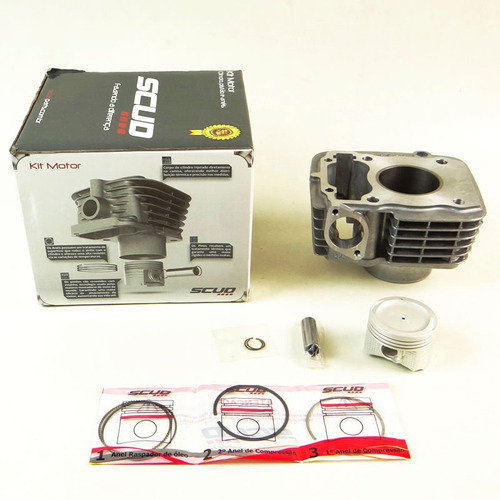 Kit Cilindro Motor + Pistão + Anel Titan 91 Até 2001 (scud)