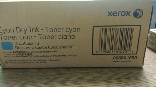 Toner Xerox Cyan Dry Ink Docucolor 12 6r01050