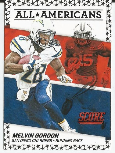 2016 Score All Americans Black Melvin Gordon Rb Chargers