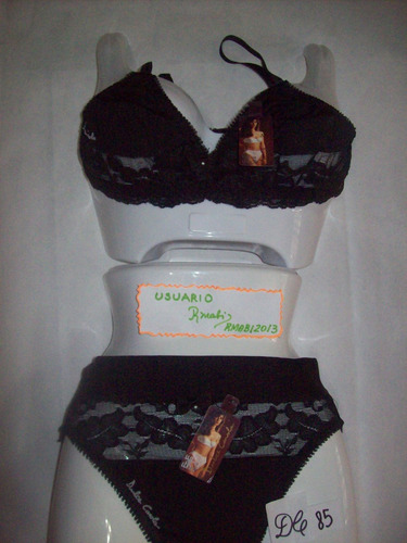 Oferta Conjunto Dulce Carola Lycra Talle 85 Bombacha Talle 1