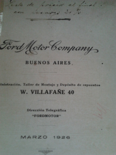 Manual De Repuestos 100% Original: Ford T 1916 A 1926