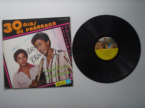 Lp Vinilo Jorge Cuello Cesar Duran 30 Dias De Parranda 1980