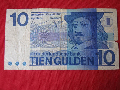 Holanda 10 Gulden 1968