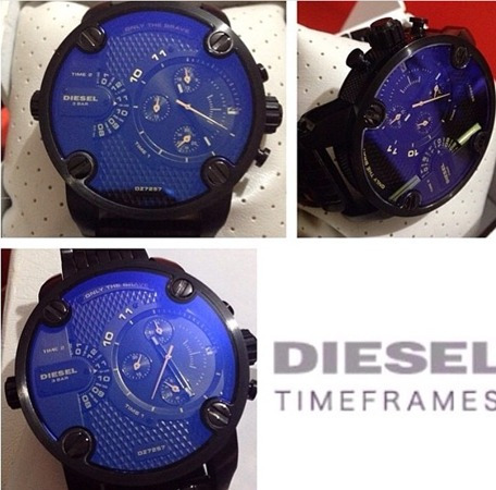Relógio Diesel Dz7257 (vidro Azulado) Versão Aço | Original
