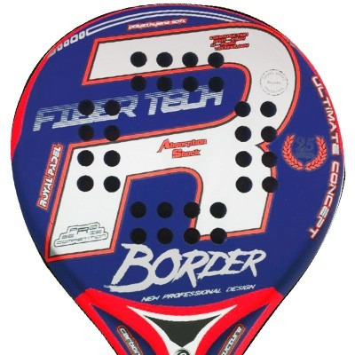 Paleta Royal Padel Border Carbono Foam 38mm Corazon Cerrado