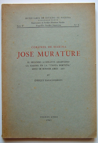 Jose Murature, Por Enrique Zaracondegui