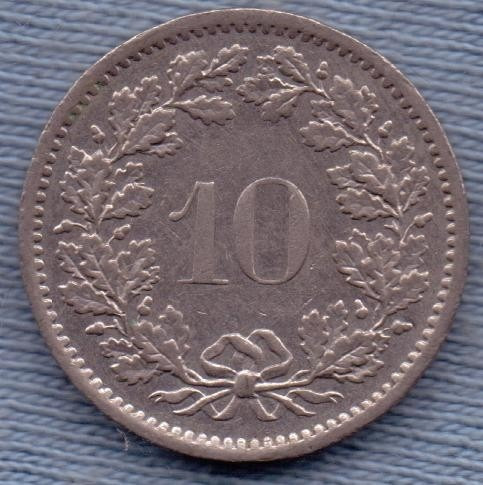 Suiza 10 Rappen 1978 * Libertad * Confederacion *