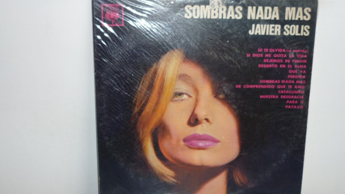 Lp Vinilo Javier Solis - Sombras Nada Mas