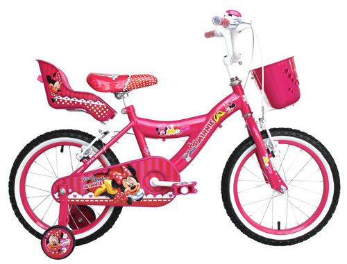 Bicicleta Lahsen Diseño Minnie Aro 16 Color Fucsia