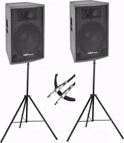 Comprar Kit Caixa Unic Audthec Vsa700 Usb 15 Ativa+passiva+tripé+cab