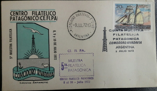 Sobre Conmemorativo Patagonia Comodoro Rivadavia