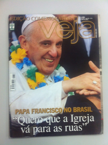 Revista Veja Nº 2332 Papa Francisco No Brasil Fé Igreja