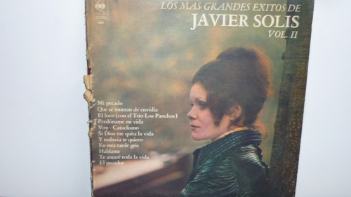 Lp Vinilo Javier Solis - Los Mas Grandes Exitos De  Vol2