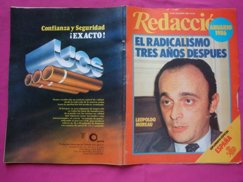 Revista Redaccion N° 166 1986 El Radicalismo 3 Años Despues