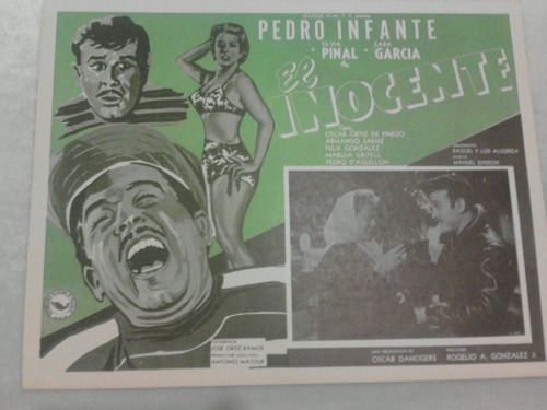 Lobby Card Cartel Cine Pedro Infante El Inocente Antiguo 4