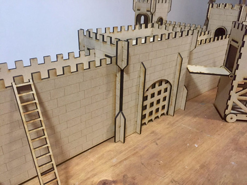 Castillo Fuerte Medieval Fibrofacil Mdf Incluye Adicionales
