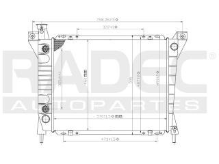 Radiador Ford Aerostar 1985-1986-1987-1988 V6 3.0 Lts Auto