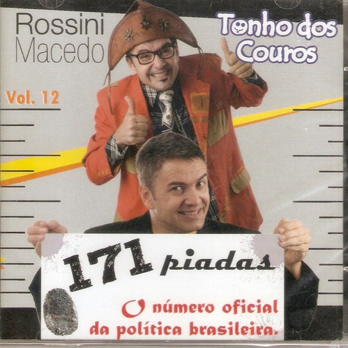 Cd Rossini Macedo E Tonho Dos Couros - Vol 12 - 200 Piadas -