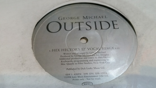 George Michael Outside Hex Hector Mixes Vinilo Maxi Promo 98