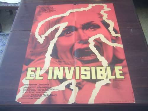 Posteroriginal Der Unsichtbare The Invisible Terror Nussbaum (Usado)