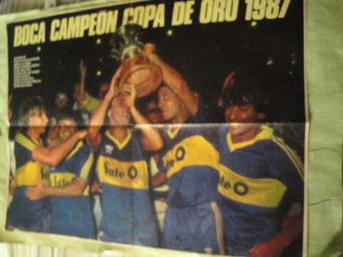 Lamina Boca Juniors Campeon Copa De Oro 1987