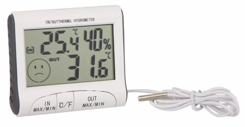 Termômetro Higrometro Maxima/minima Para Freezer/geladeira