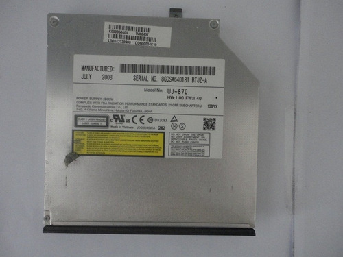 Gravador Dvd Notebook Toshiba Satellite A200