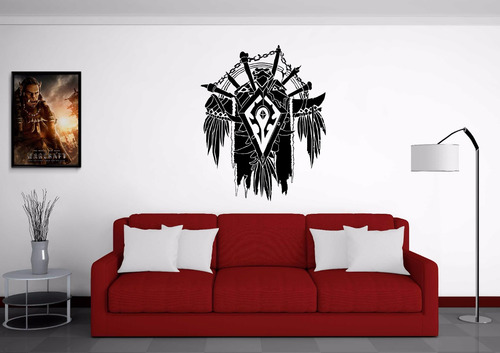 Vinilo Decorativo Warcraft, Logo Horda - Vector Editable