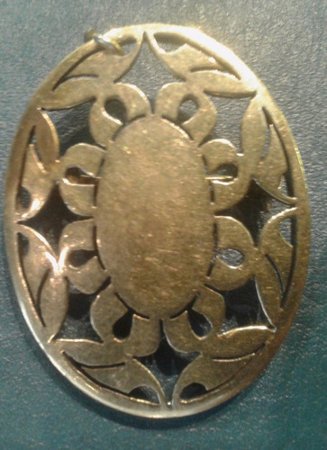 Vintage Antiguo Prendedor Broche Plata Oro Vermeil